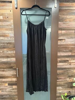 lovestitch Black Maxi Slip Dress with Spaghetti Straps !New With Tags!